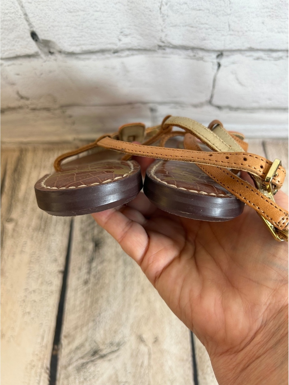 SAM EDELMAN Women’s Gigi Flat Sandals / Size: 7.5 - Picture 8 of 9